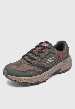 Tenis Outdoor Café-Gris-Rojo SKECHERS Go Run Trail Altitude 2.0