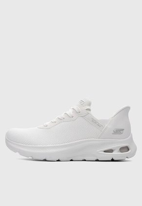 Tenis Lifestyle SKECHERS BOBS Sport Unity - Pinch of Luck Blanco