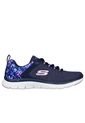 Tenis Skechers Flex Appeal 4.0 - Let It Blossom Color Azul - Blanco Para Mujer de Skechers