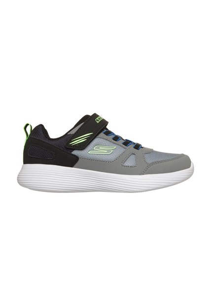 TENIS SKECHERS JUNIOR NINO 405090L-GYBK GO RUN Talla 4.5