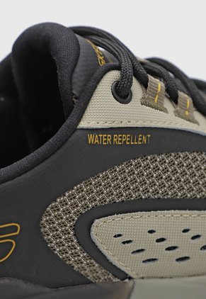 Tenis de Senderismo Beige-Negro-Amarillo Skechers Max Protect