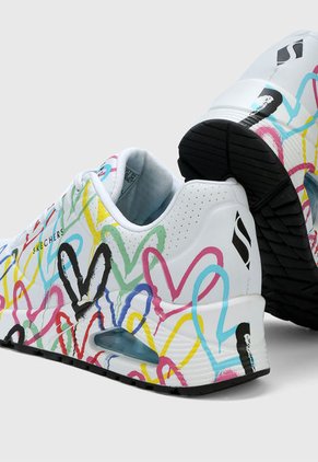 Tenis Lifestyle Blanco-Multicolor Skechers Spread the Love