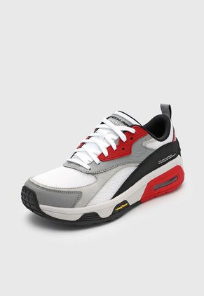 Tenis Lifestyle Negro-Gris-Rojo Skechers Skech-Air Extreme v2