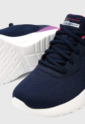 Tenis Lifestyle Azul Navy-Blanco-Fucsia Skechers Dynamight - Radiant Choice