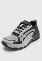 Tenis de Senderismo Gris Claro-Negro-Rojo Skechers Max Protect de Skechers