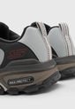 Tenis de Senderismo Gris Claro-Negro-Rojo Skechers Max Protect de Skechers