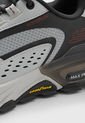 Tenis de Senderismo Gris Claro-Negro-Rojo Skechers Max Protect de Skechers
