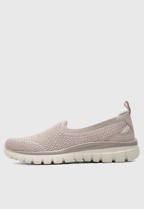 Tenis Lifestyle SKECHERS Graceful - Breezestep Taupe