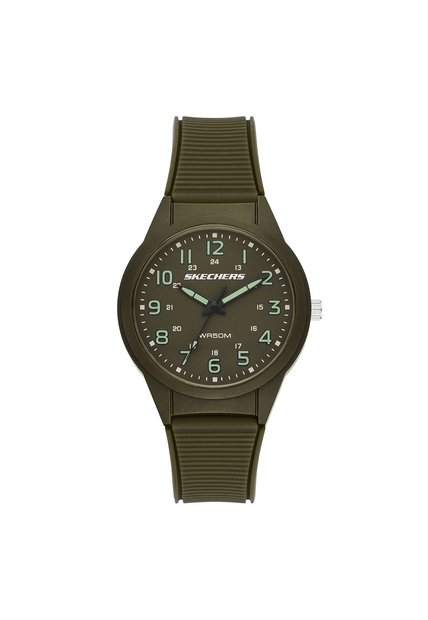 Relojes Skechers Hombre Hillview. Silicona Verde SR5314