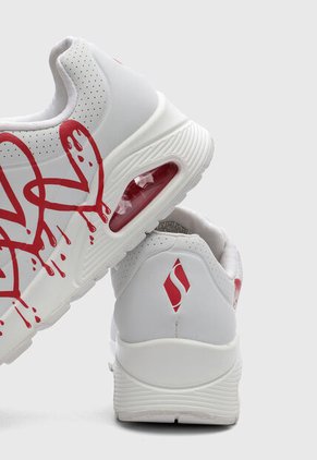 Tenis Lifestyle Skechers Uno Dripping In Love Blanco