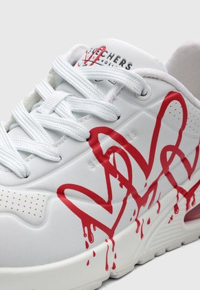 Tenis Lifestyle Skechers Uno Dripping In Love Blanco