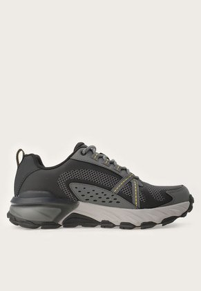 Tenis de Senderismo Negro-Gris-Amarillo Skechers Max Protect