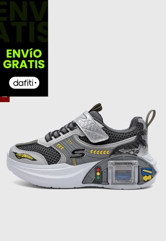Tenis Lifestyle SKECHERS Garage Plateado Skechers