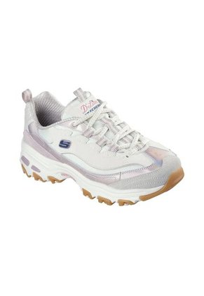Tenis Skechers Mujer D'lites Air-Cooled MF Blanco Multicolor