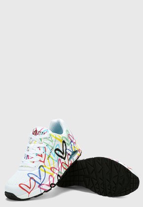 Tenis Lifestyle Blanco-Multicolor Skechers Spread the Love
