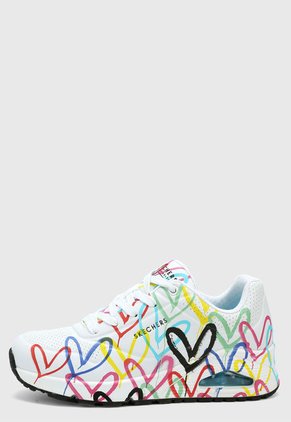 Tenis Lifestyle Blanco-Multicolor Skechers Spread the Love