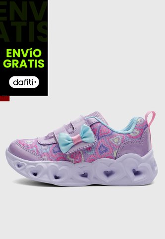 Tenis Lifestyle SKECHERS Heart Lights Violeta Skechers