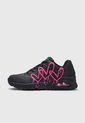 Tenis Lifestyle Negro-Rosa Skechers Uno-Dripping In Love de Skechers