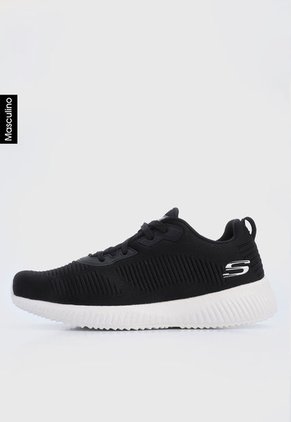 Tenis Running Negro-Marfil Skechers Squad