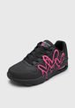 Tenis Lifestyle Negro-Rosa Skechers Uno-Dripping In Love de Skechers