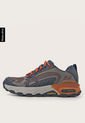Tenis de Senderismo Azul-Naranja-Gris Skechers Max Protect de Skechers