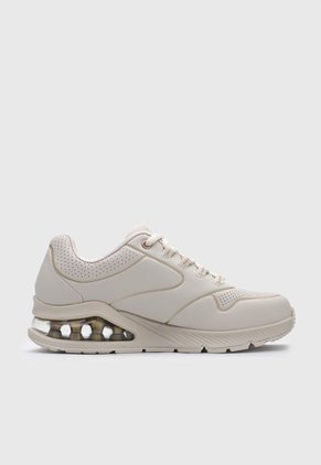 Tenis Lifestyle Beige Skechers Uno 2-Goldem Trim