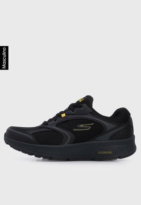 Tenis Training Negro-Gris-Amarillo Skechers Go Run Consistent