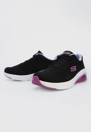 Tenis Training Negro-Blanco-Violeta Skechers Skech-air Extreme 2.0