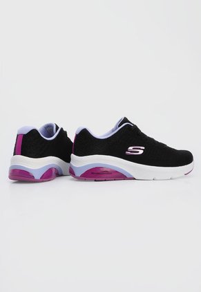 Tenis Training Negro-Blanco-Violeta Skechers Skech-air Extreme 2.0