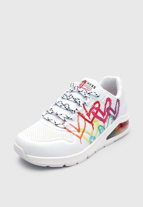 Tenis Lifestyle Blanco-Multicolor Skechers Uno 2-Floating Love