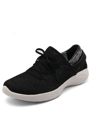 Tenis Running Negro-Blanco Skechers You Spirit