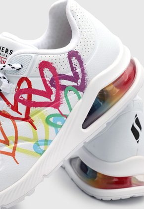Tenis Lifestyle Blanco-Multicolor Skechers Uno 2-Floating Love