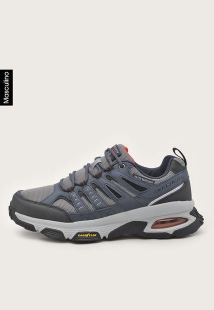 Tenis Running Azul Navy-Negro Skechers Skech-Air Envoy