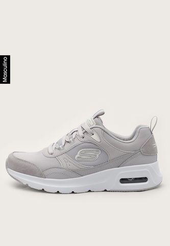 Tenis Lifestyle Gris-Marfil Skechers Skech-Air Court - Homegrown Skechers