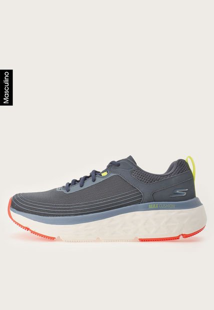 Tenis Running Azul-Blanco-Rojo Skechers Max Cushioning Delta