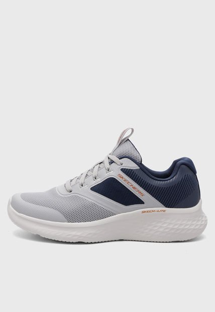 Tenis Lifestyle Gris-Azul Skechers Skech - Lite Pro - New Century