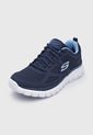 Tenis Training Azul Navy-Celeste-Blanco Skechers Burns de Skechers