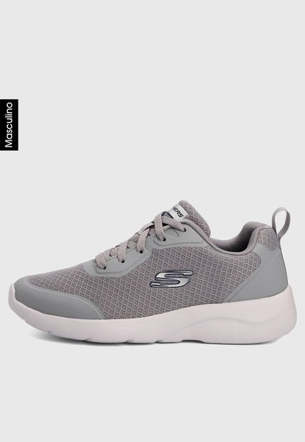 Tenis Training Gris-Blanco Skechers Dynamight 2.0 - Full Pace