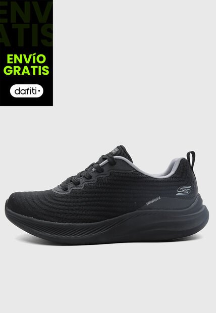 Tenis Running SKECHERS Bobs Moda Flex Negro