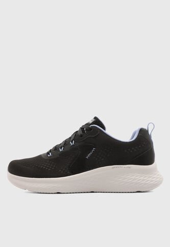 Tenis Running SKECHERS Emesh Lace Up Negro Skechers