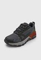 Tenis de Senderismo Gris Oscuro-Negro-Terracota Skechers Max Protect de Skechers