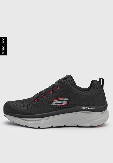 Tenis Training Negro-Marfil-Rojo Skechers D’Lux Walker-Meerno