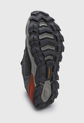 Tenis de Senderismo Gris Oscuro-Negro-Terracota Skechers Max Protect