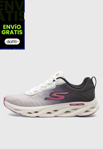Tenis SKECHERS Go Run Swirl Tech Speed Blanco