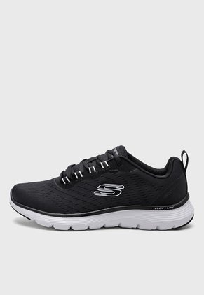 Tenis Training Negro-Blanco Skechers Flex Appeal 5.0