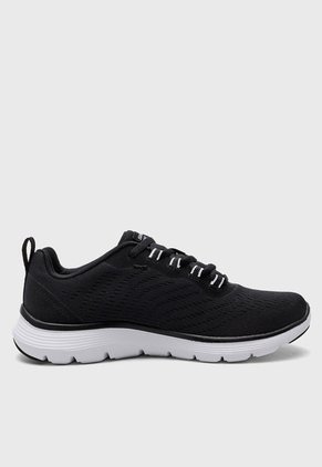 Tenis Training Negro-Blanco Skechers Flex Appeal 5.0