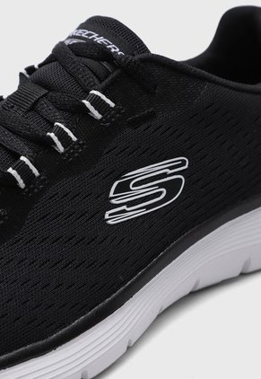 Tenis Training Negro-Blanco Skechers Flex Appeal 5.0