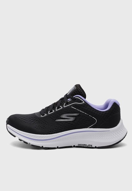 Tenis Running Negro-Blanco-Lavanda Skechers Go Run Consistent 2.0 - Mile Marker
