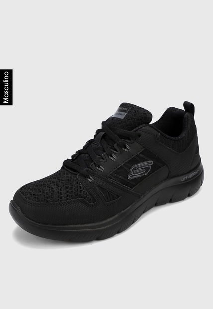 Tenis Negro Skechers New World