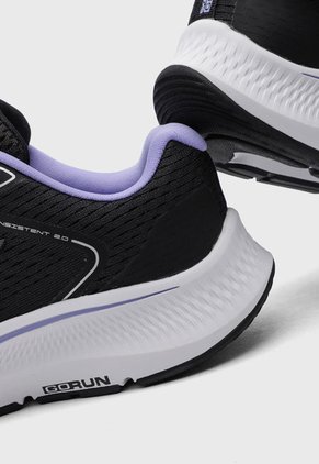 Tenis Running Negro-Blanco-Lavanda Skechers Go Run Consistent 2.0 - Mile Marker